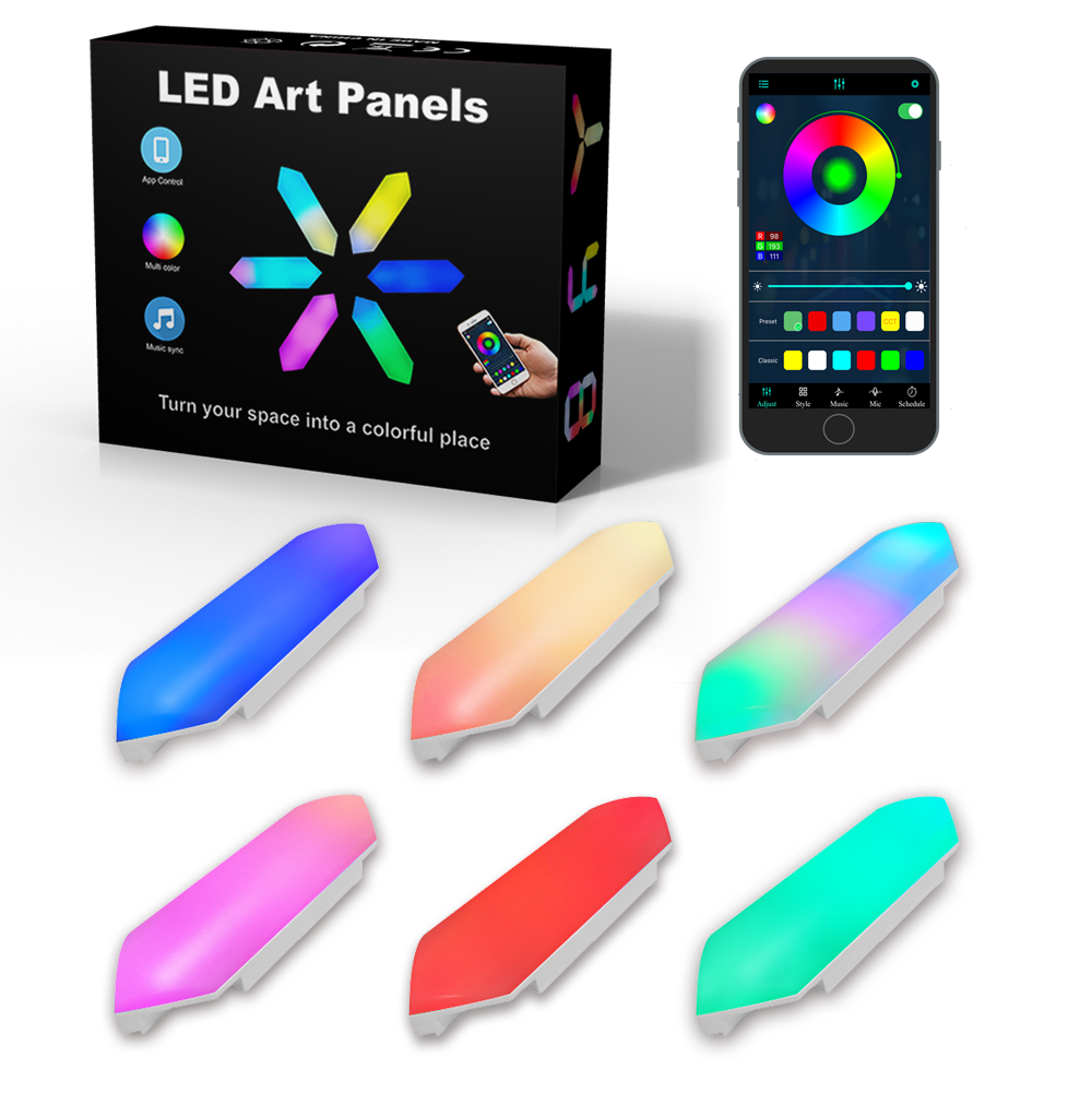 Hexagon Smart LED Art Panel Music Sync DIY Wall Light
